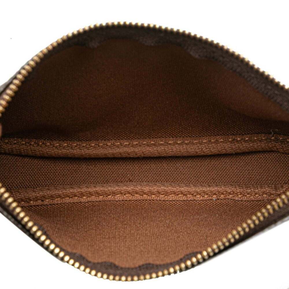 LOUIS VUITTON Authentic Brown Monogram Leather Pouch - Picture 10 of 13